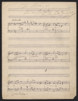 Autograph manuscript of Liszt’s piano transcription of the ballad Der Asra by Anton Rubinstein, page 1